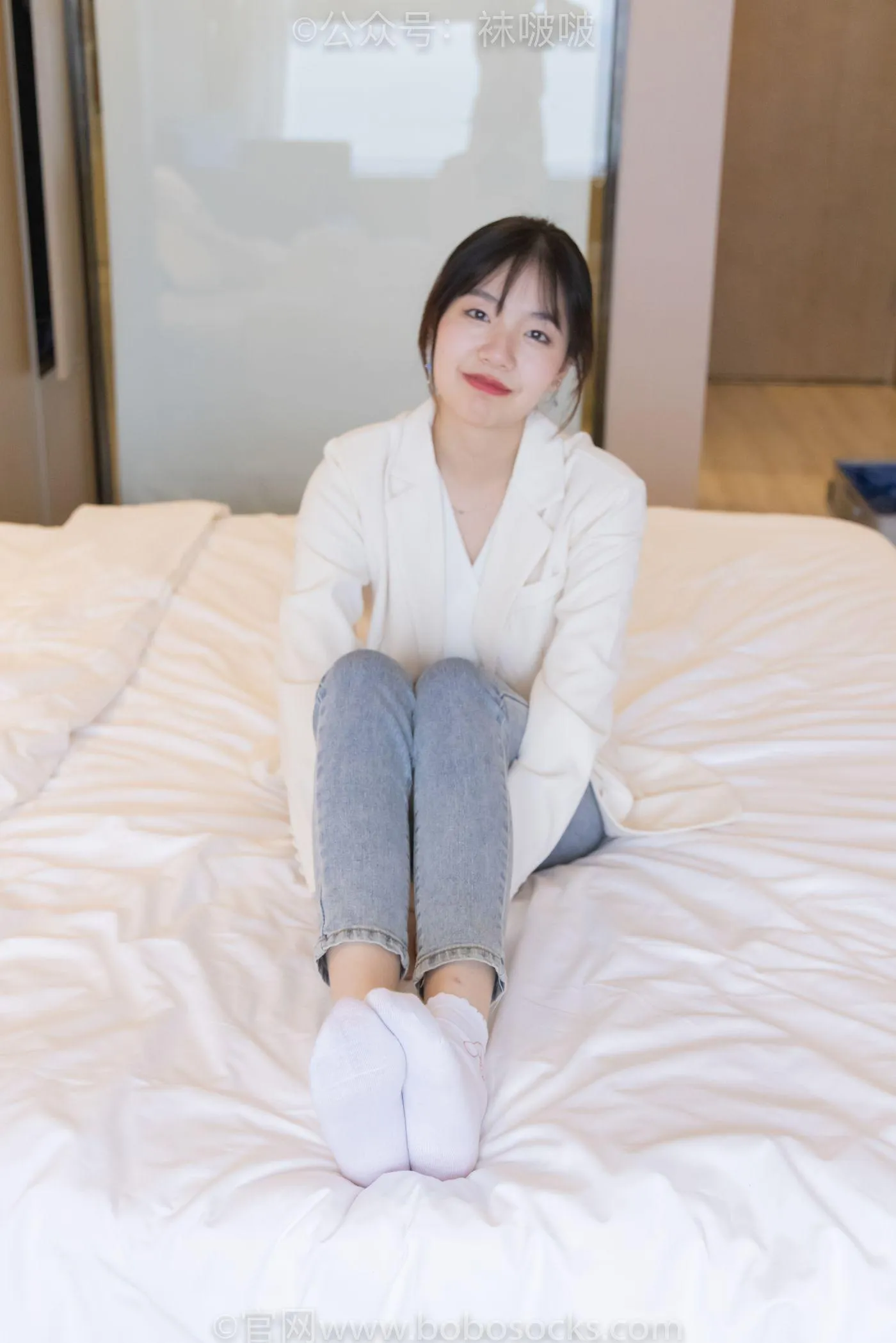 [BoBoSocks袜啵啵]NO.050 小甜豆-高跟长靴、白棉袜 [175P]插图
